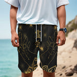 Golden Reiki Print Men's Cargo Shorts