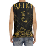 Golden Reiki Print Men's Fitness Tank Top
