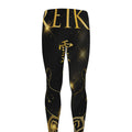 Golden Reiki Print Men's Leggings