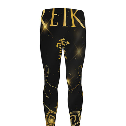 Golden Reiki Print Men's leggings