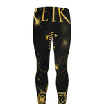 Golden Reiki Print Men's leggings