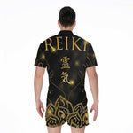 Golden Reiki Print Men's Rompers