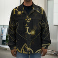 Golden Reiki Print Men's Shirt Jacket