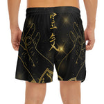 Golden Reiki Print Men's Split Running Shorts
