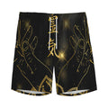 Golden Reiki Print Men's Athletic Shorts