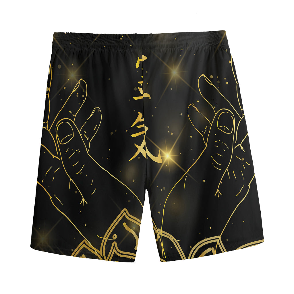 Golden Reiki Print Men's Sports Shorts