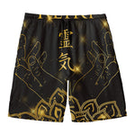 Golden Reiki Print Men's Swim Trunks