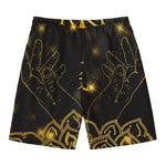 Golden Reiki Print Men's Swim Trunks