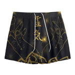 Golden Reiki Print Mesh Shorts