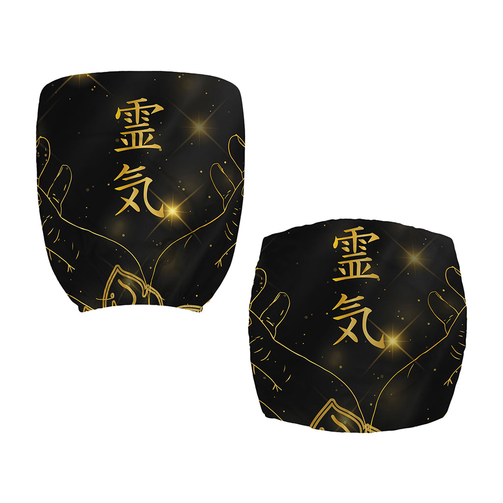 Golden Reiki Print Office Chair Cover