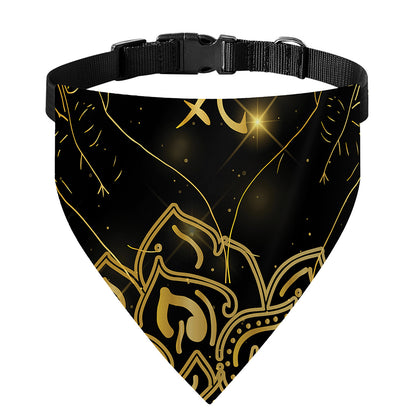 Golden Reiki Print Over The Collar Dog Bandana