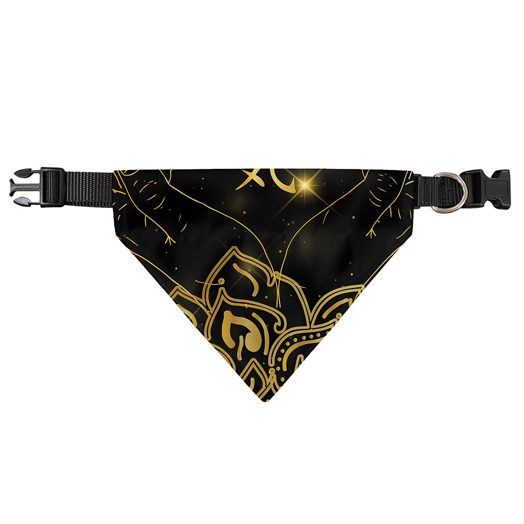 Golden Reiki Print Over The Collar Dog Bandana