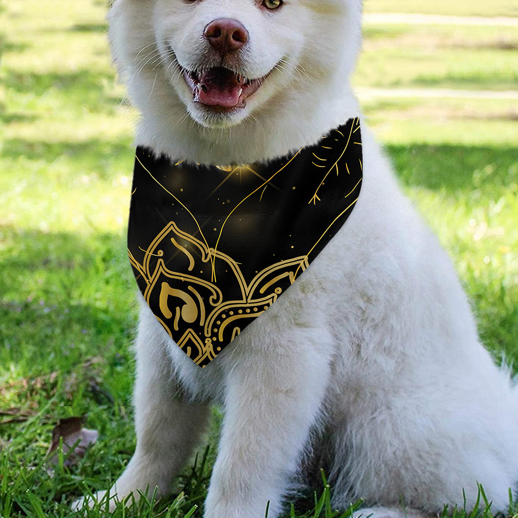 Golden Reiki Print Over The Collar Dog Bandana