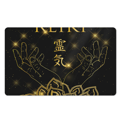 Golden Reiki Print Polyester Doormat