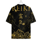 Golden Reiki Print Rayon Hawaiian Shirt