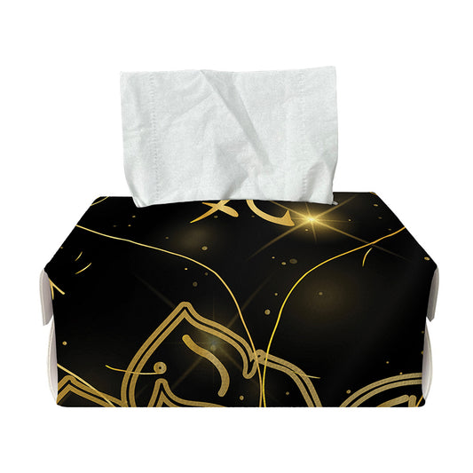 Golden Reiki Print Rectangle Tissue Box Cover