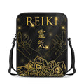Golden Reiki Print Rectangular Crossbody Bag