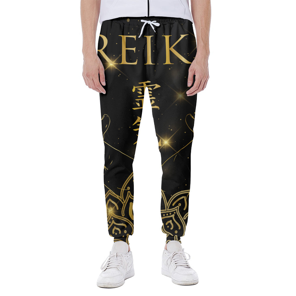 Golden Reiki Print Scuba Joggers