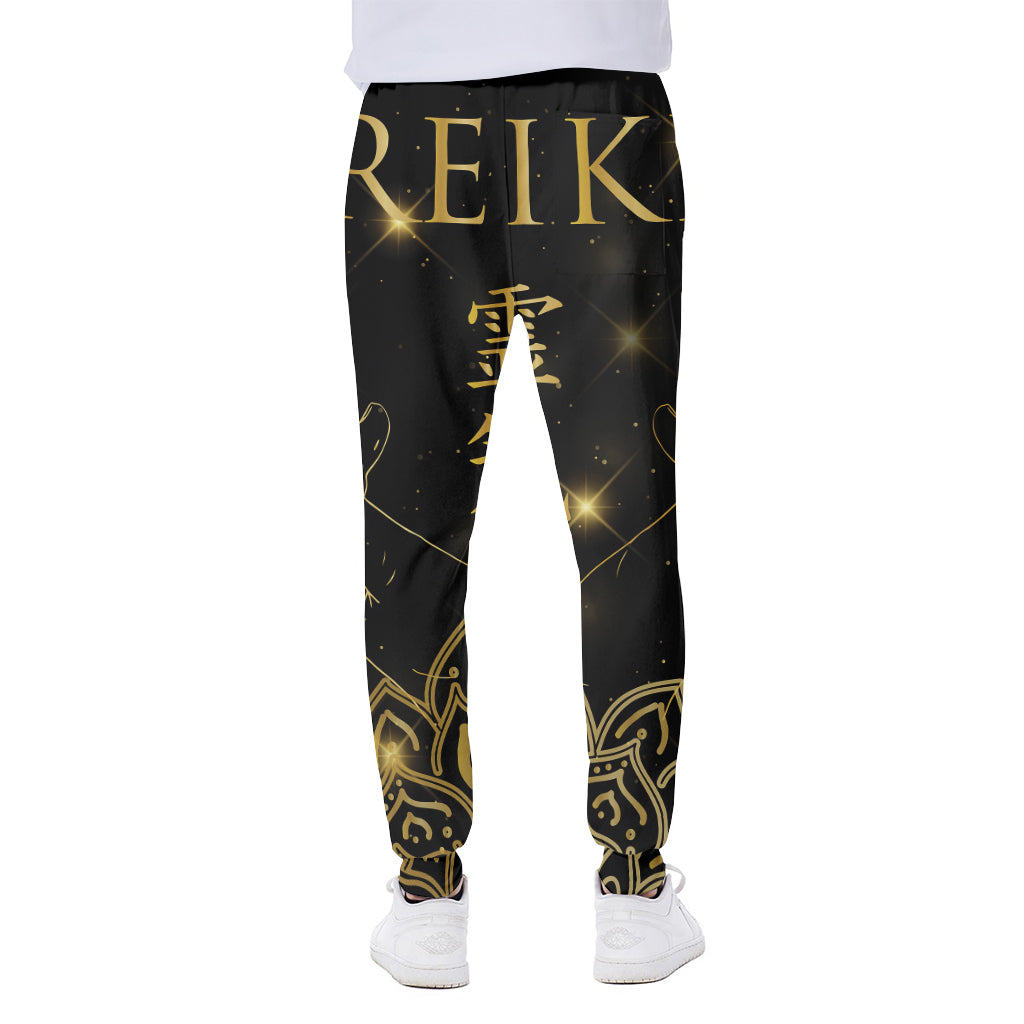 Golden Reiki Print Scuba Joggers
