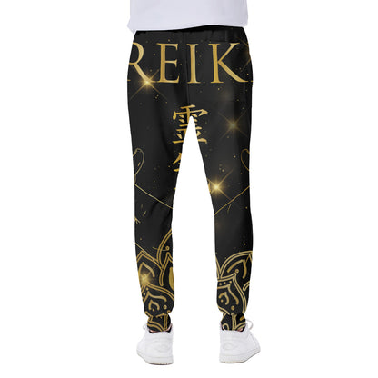 Golden Reiki Print Scuba Joggers