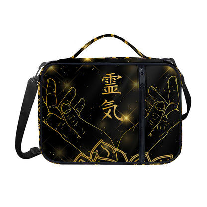 Golden Reiki Print Shoulder Strap Bible Bag