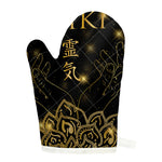 Golden Reiki Print Single Oven Mitt