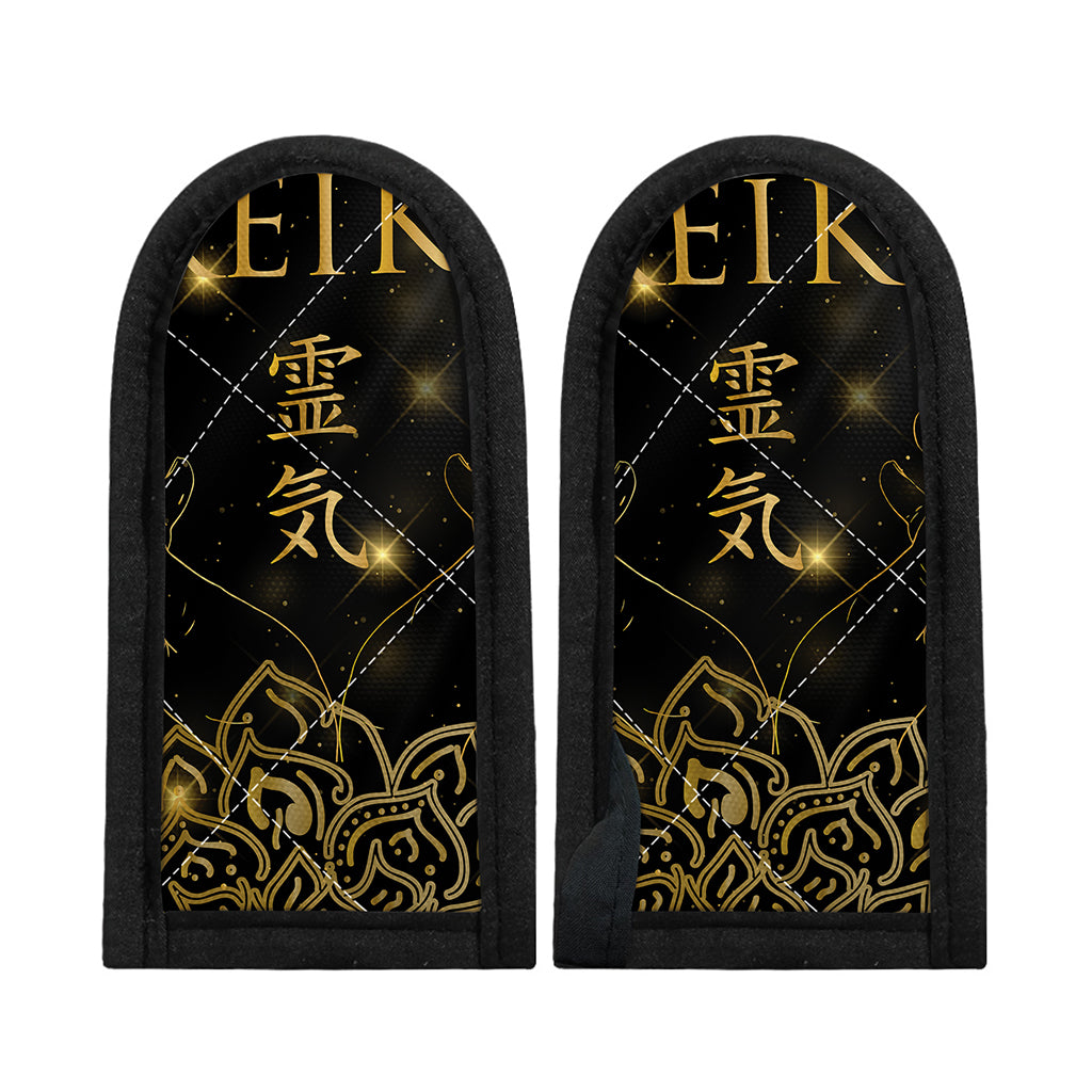 Golden Reiki Print Skillet Handle Cover