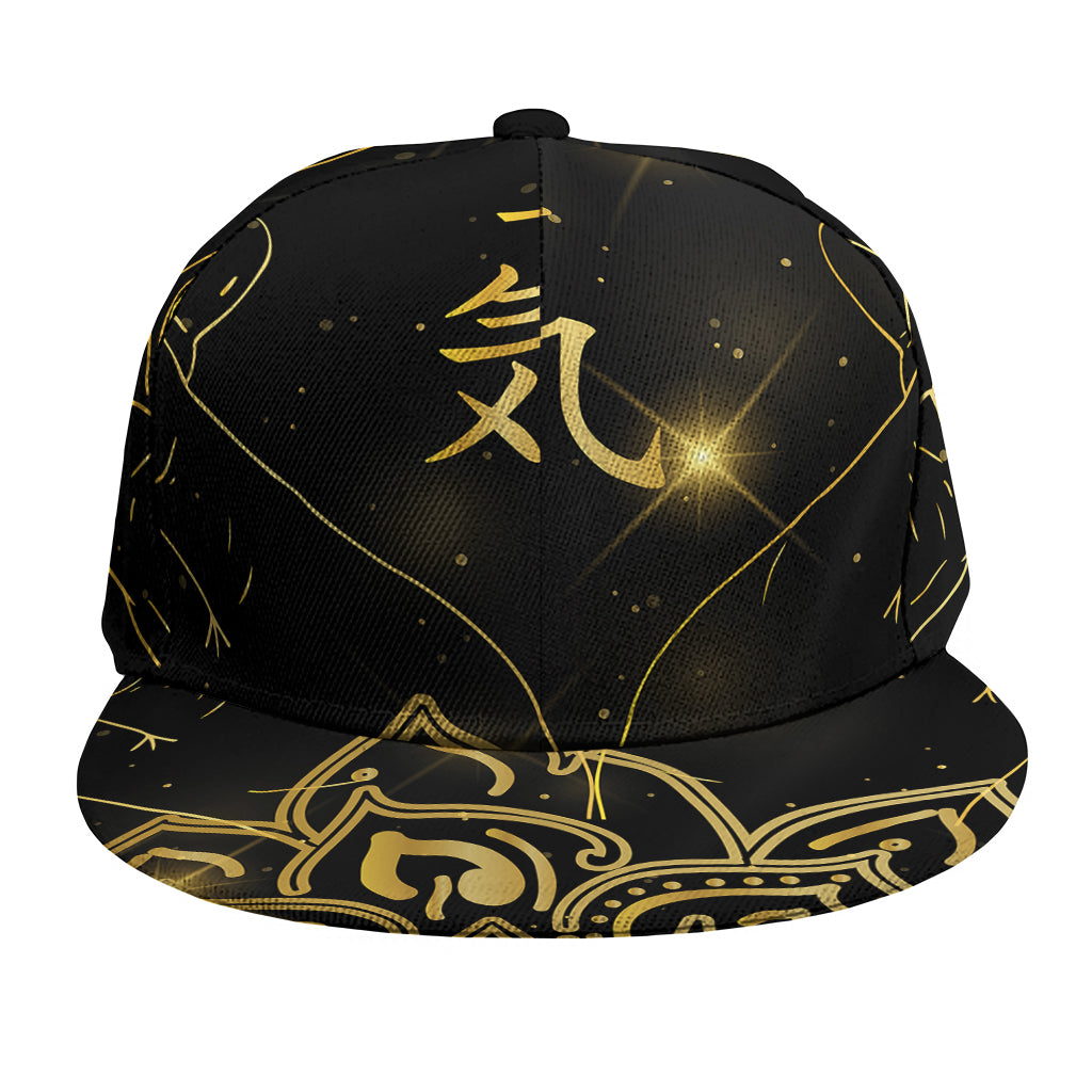 Golden Reiki Print Snapback Cap