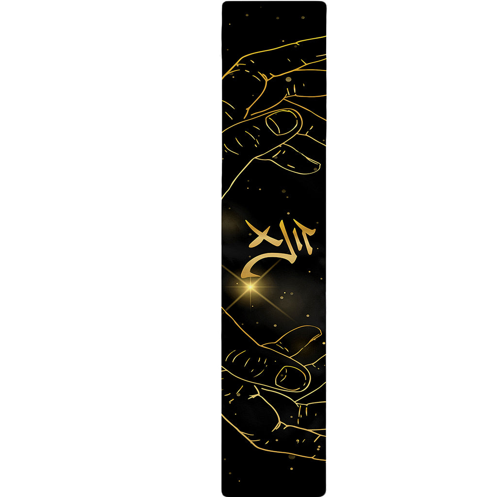 Golden Reiki Print Table Runner