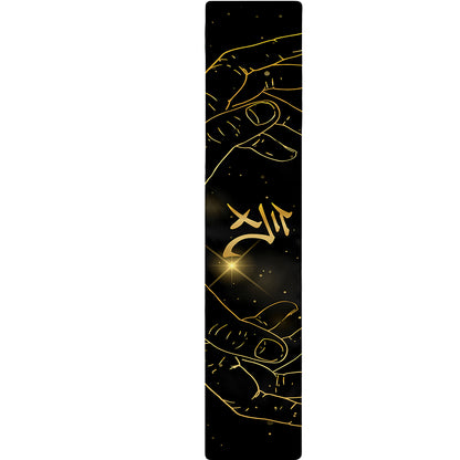 Golden Reiki Print Table Runner