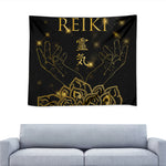 Golden Reiki Print Tapestry