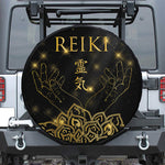 Golden Reiki Print Tire Cover