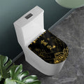 Golden Reiki Print Toilet Lid Cover