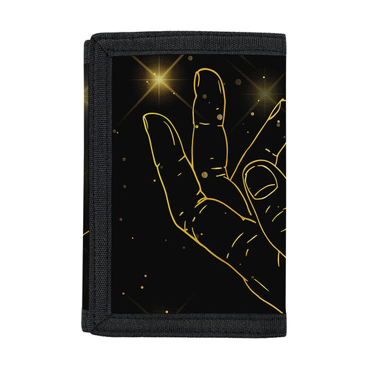 Golden Reiki Print Trifold Wallet