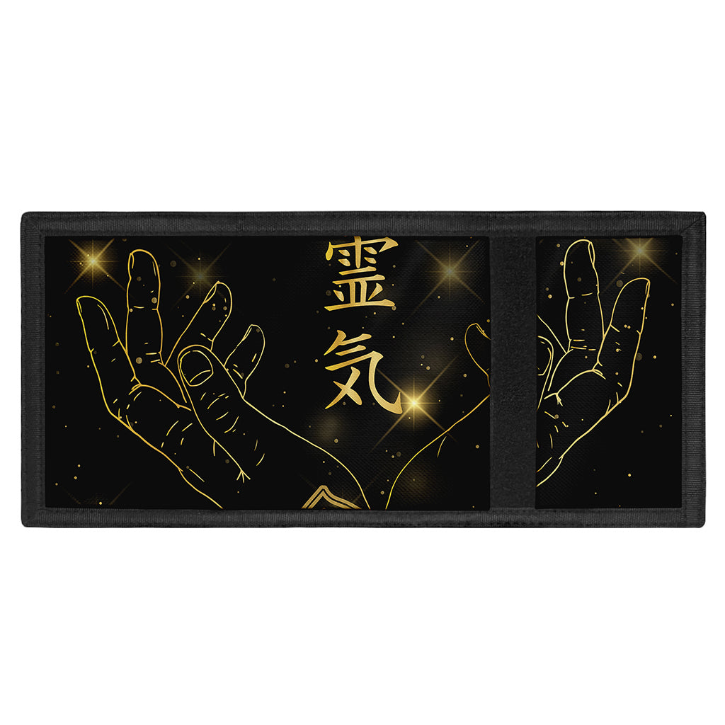 Golden Reiki Print Trifold Wallet