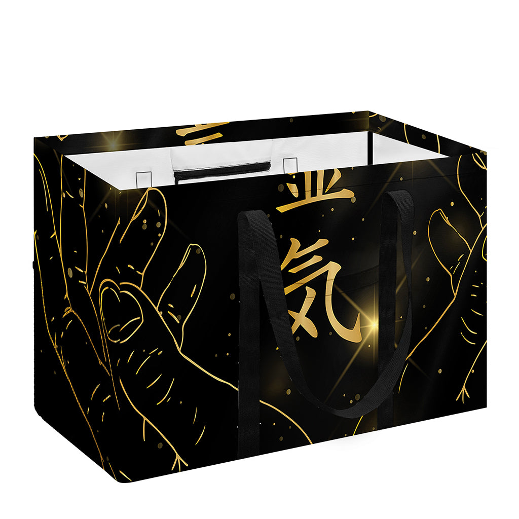 Golden Reiki Print Utility Tote Bag