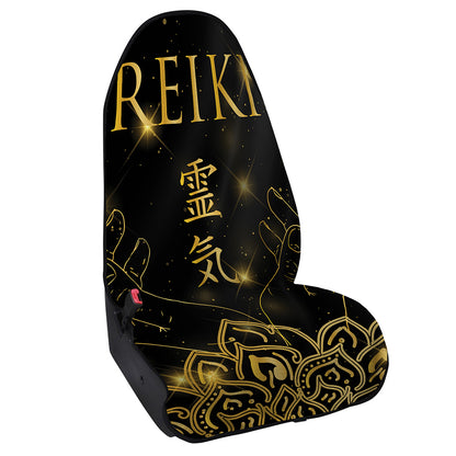 Golden Reiki Print Waterproof Car Seat Cover