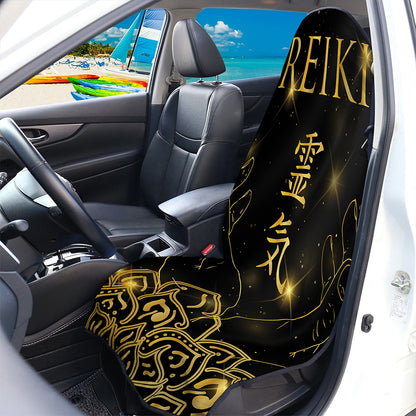 Golden Reiki Print Waterproof Car Seat Cover