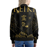 Golden Reiki Print Women's Bomber Jacket