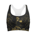 Golden Reiki Print Women's Sports Bra