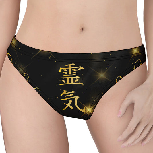 Golden Reiki Print Women's Thong