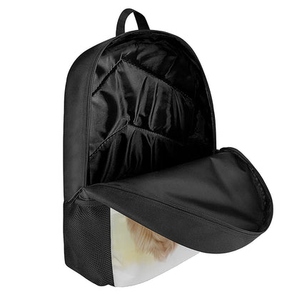 Golden Retriever Portrait Print 17 Inch Backpack