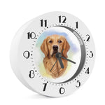 Golden Retriever Portrait Print Alarm Clock