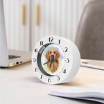 Golden Retriever Portrait Print Alarm Clock