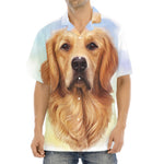 Golden Retriever Portrait Print Aloha Shirt