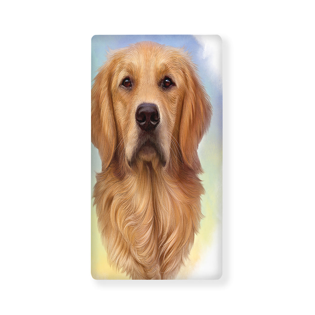 Golden Retriever Portrait Print Baby Crib Sheet