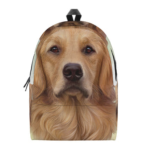 Golden Retriever Portrait Print Backpack