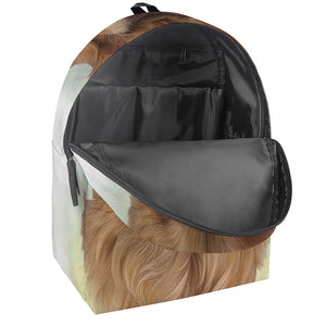 Golden Retriever Portrait Print Backpack