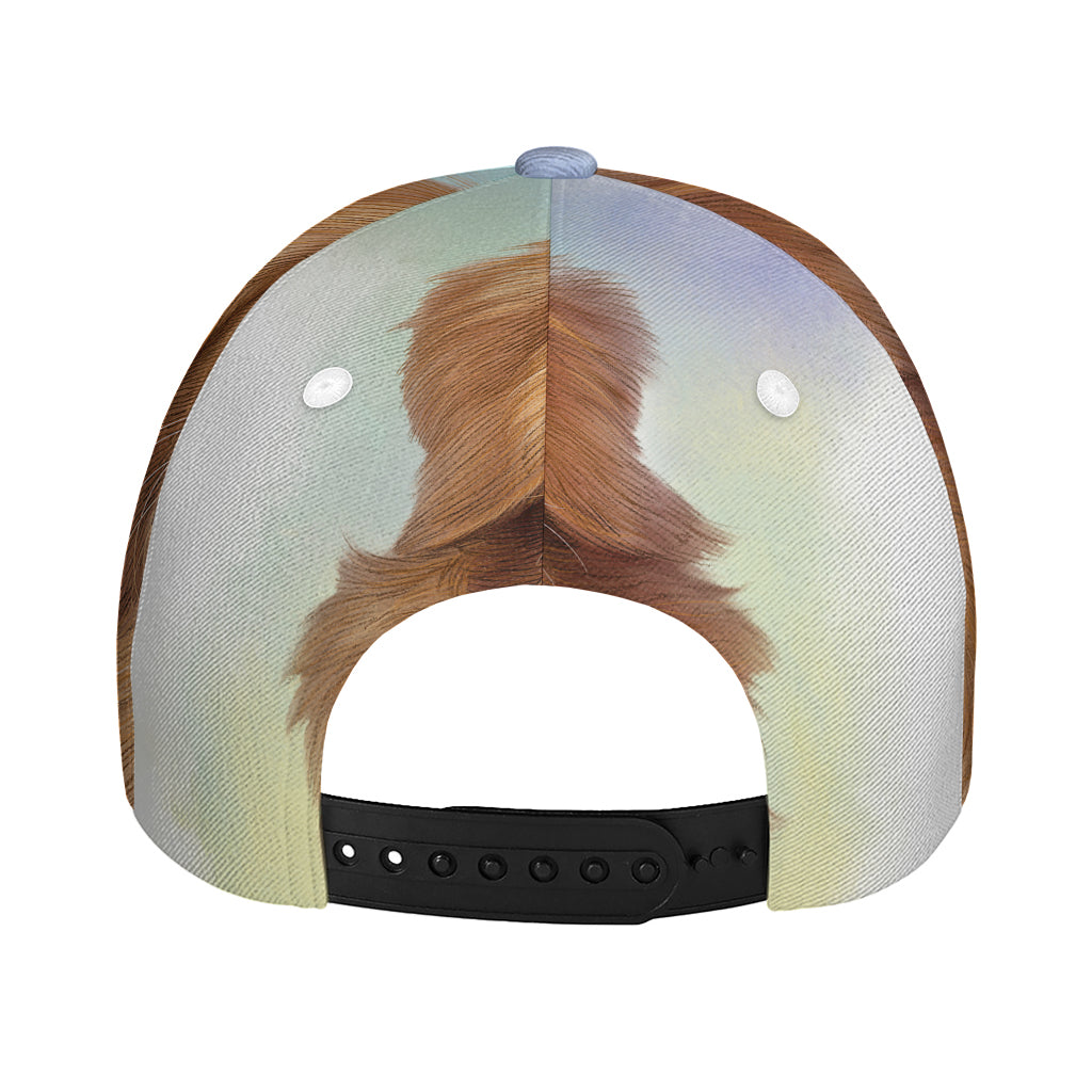 Golden Retriever Portrait Print Baseball Cap