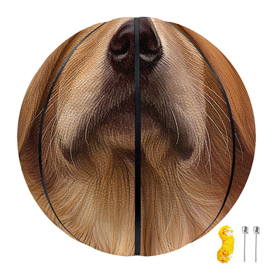 Golden Retriever Portrait Print Basketball